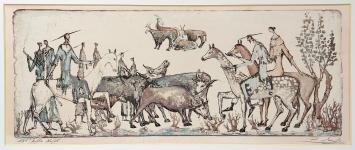 gesigneerde litho van Remy Cornelissen