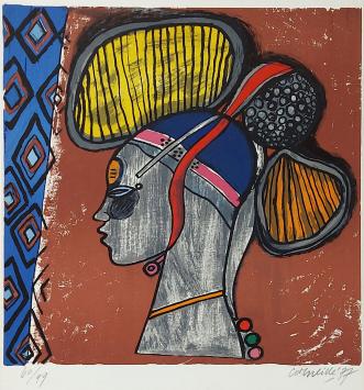 Lithograph Corneille, genummerd en gesigneerd