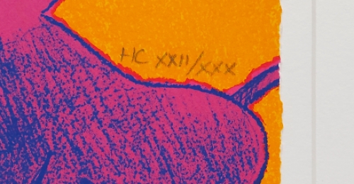 Le chat et la femme roze 1980 XXII/XXX