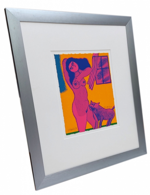 Le chat et la femme roze 1980 XXII/XXX