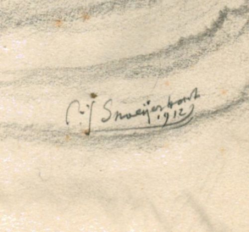 Hollandse kunstenaar Cornelis Johannes Snoeijerbosch