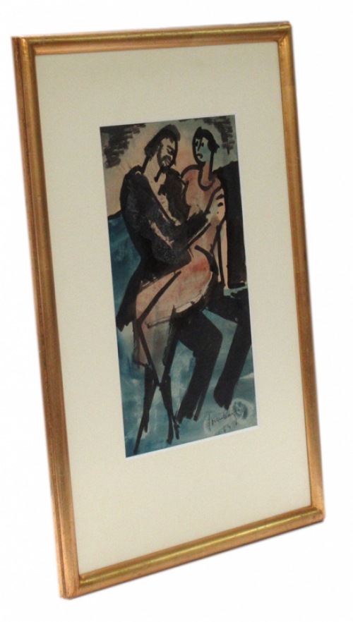 Aquarel geschilderd in 1964