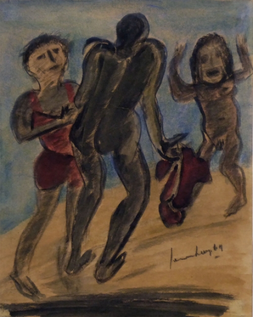 Painting from Charles Counhaye from 1969