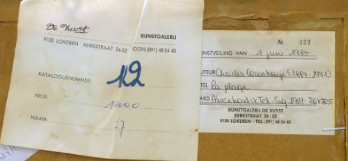 Schilderij gemaakt in 1969 door Charles Counhaye