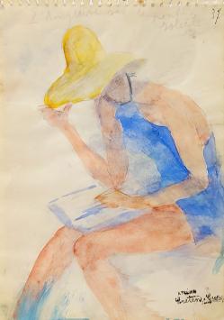 Dame in de zon uit 1937 van G. Creten