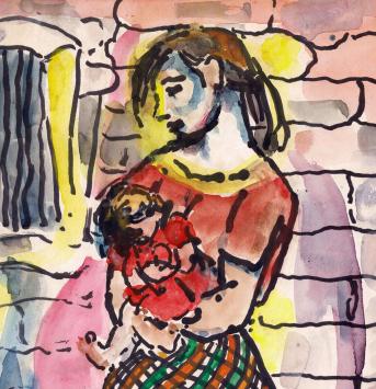 Moeder en baby van G. Creten