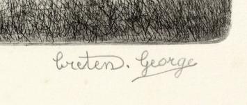 Ets van de Belgische etser George Creten