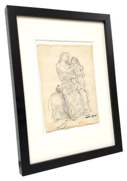 Tekening, Moeder met haar kroost