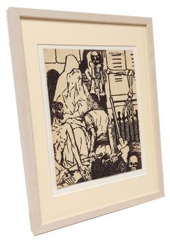 Kunstwerk op papier van Georges Creten