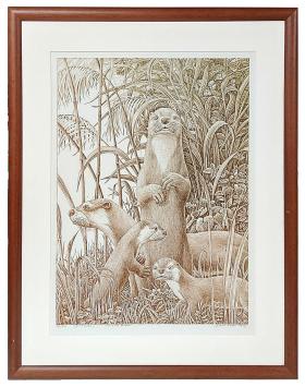 grote litho van de Mechelse kunstenaar Frans Croes