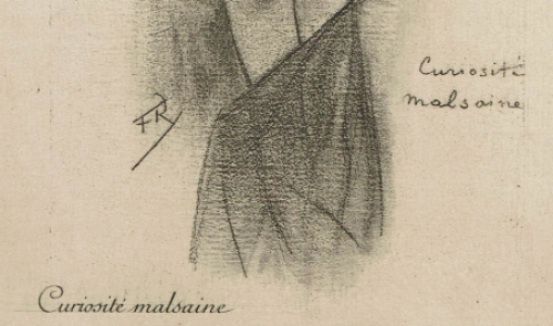 Heliogravure Curiosité malsaine 1908 Exsteens 1106.2