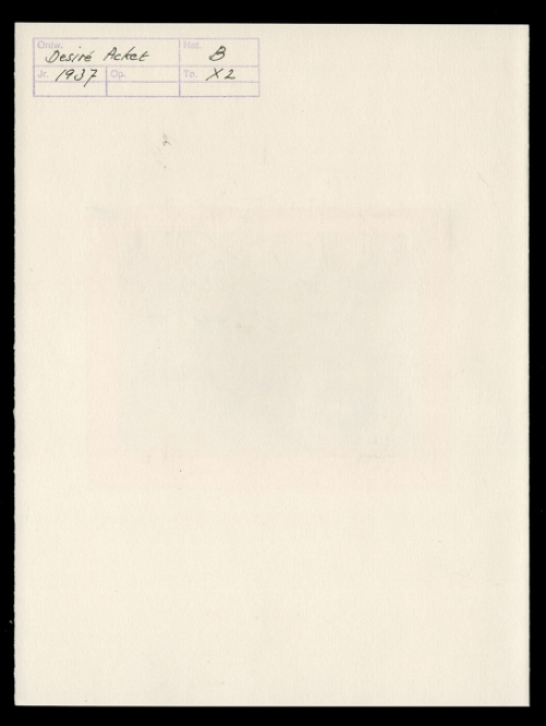 Ex Libris van de Belgische kunstenaar Désiré Acket