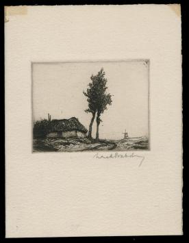 Ets uit 1953 van de Belgische kunstenaar Dirk Baksteen kopen