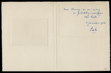 Wenskaart, In de Kempen 1953