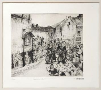 Gesigneerde ets van Désiré Naeyaert kopen