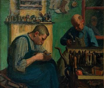 Belgische kunst kopen, de schoenmakers