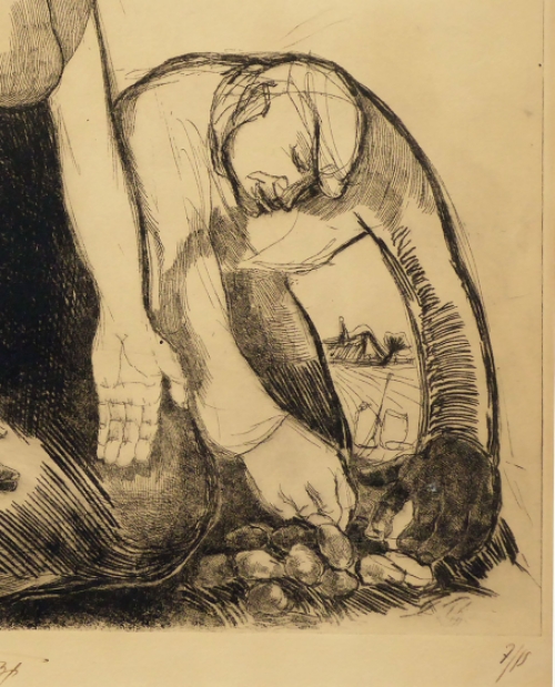 Ets, aardappelrapers van de Belgische kunstenaar Anto Diez