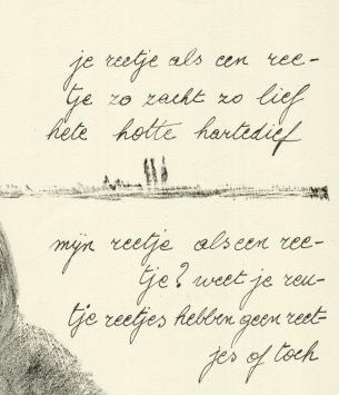 Een erotische litho van Dees de Bruyne en Jan Emiel Daele