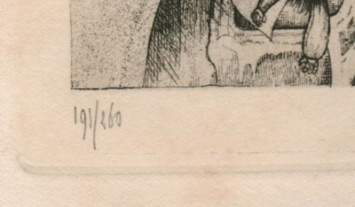 Originele ets van Jules de Bruycker