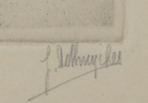 Belgische etser en tekenaar Jules De Bruycker