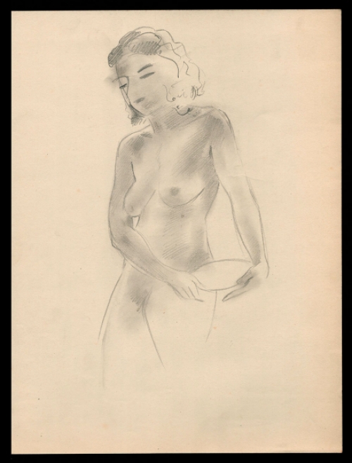 Potloodtekening van de  Belgische kunstenaar Raphaël De Buck kopen