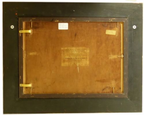 Knotwilgen in landschap met dame en geitje