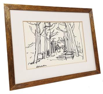 Kunstwerk op papier van A. De Deken