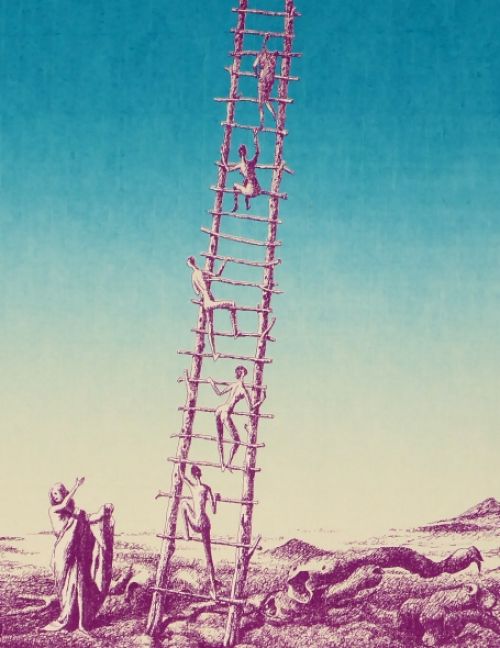 Surrealisme van Jan Van der Loo de ladder