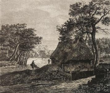 Ets van de Belgische etser J. Linnig uit 1872
