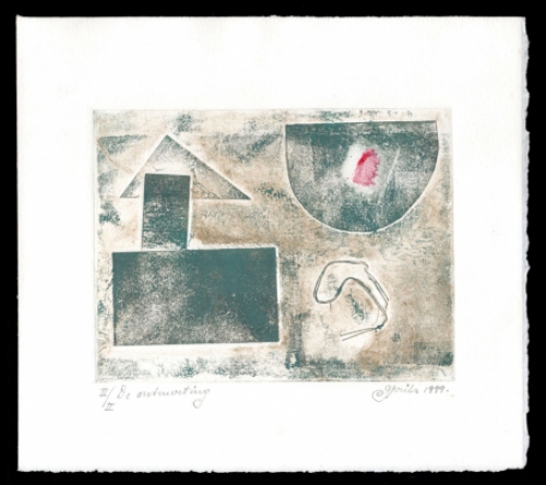 Gemengde techniek van de Gentse kunstenaar Gustaaf Prils