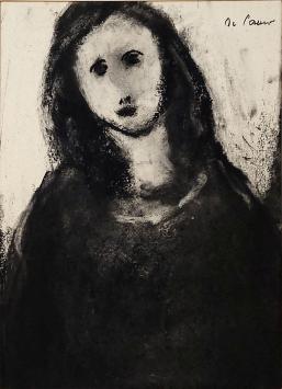 Gabriel De Pauw met een melancholische tekening