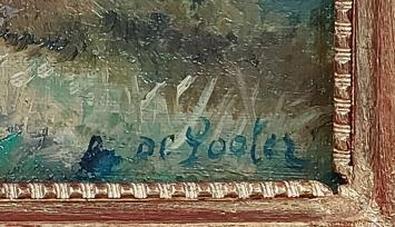 Zicht op huisje langs de Schelde