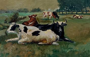 Kunstwerk op canvas van de Wilrijkse schilder Bernard De Pooter