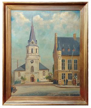 Olieverfschilderij van de kunstschilder Bernard De Pooter