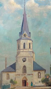 Kunstwerk op canvas van de Wilrijkse schilder Bernard De Pooter