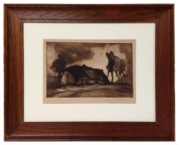 Ets van kunstenaar Karel de Posson kopen