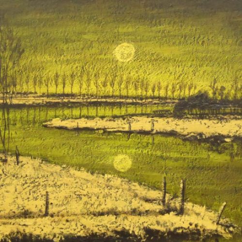 Luc de Ro Belgische kunstschilder met een landschap