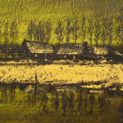 Belgische schilder kunstenaar Luc de Ro