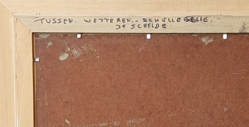 Schilderij van de Schelde van Herman Verbaere