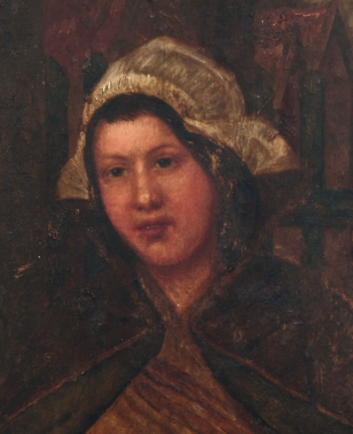 Olie op paneel van de Belgische kunstschilder Adolphe Willems