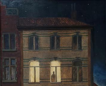 Booms stadsgezicht geschilderd door Rudi De Vos