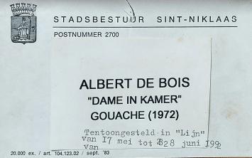 Gouache, Dame in de kamer 1972
