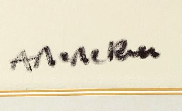 Kunstwerk op papier van A. De Deken te Oostende