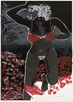 Litho van de Belgische graficus Dees de Bruyne