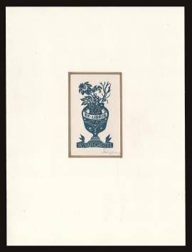Een ex Libris Nelly Degouy voor W. Van Gastel