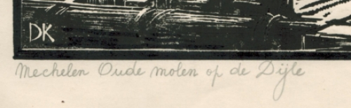 Linocut van Constant Dekegel