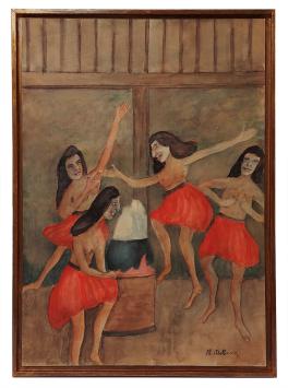 Schilderij van de kunstschilder Al. Delfosse