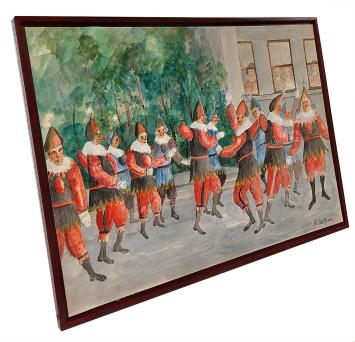 Danse des Chinels à Fosses-la-Ville 1952