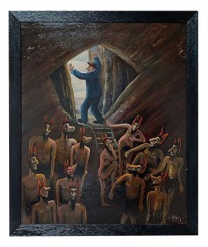 Schilderij van de kunstschilder Al. Delfosse