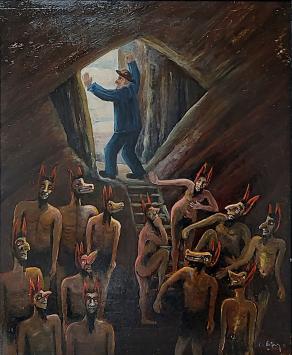 Kunstwerk van de Belgische kunstenaar Delfosse